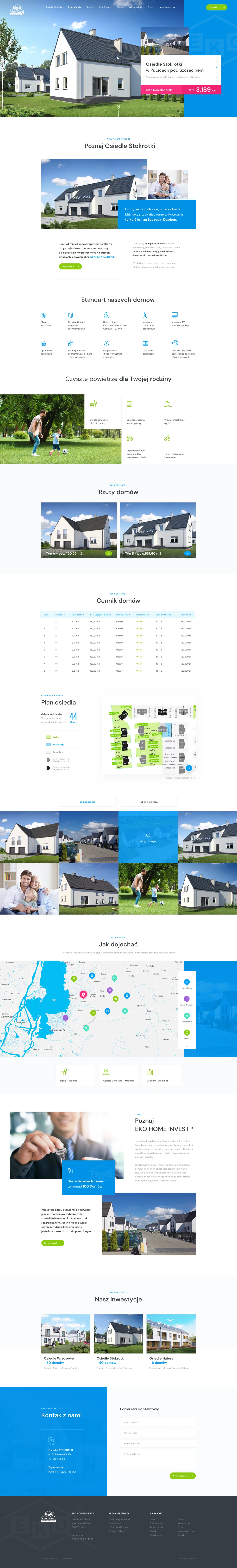 Osiedle Stokrotki – real estate website design for a property development, Szczecin