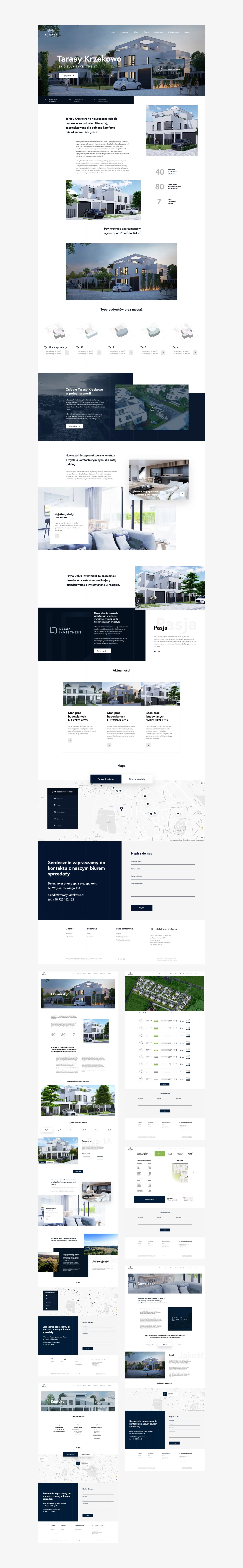 Tarasy Krzekowo – real estate website design for a property development, Szczecin