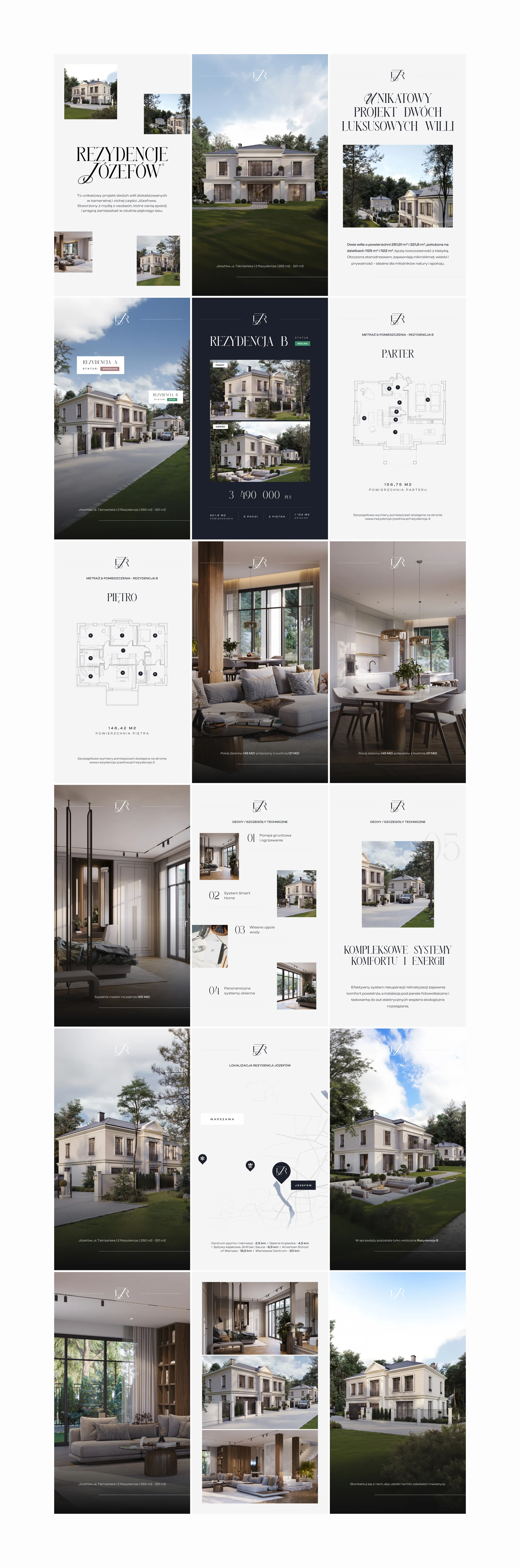 Rezydencje Józefów – real estate website design for a property development, Warsaw