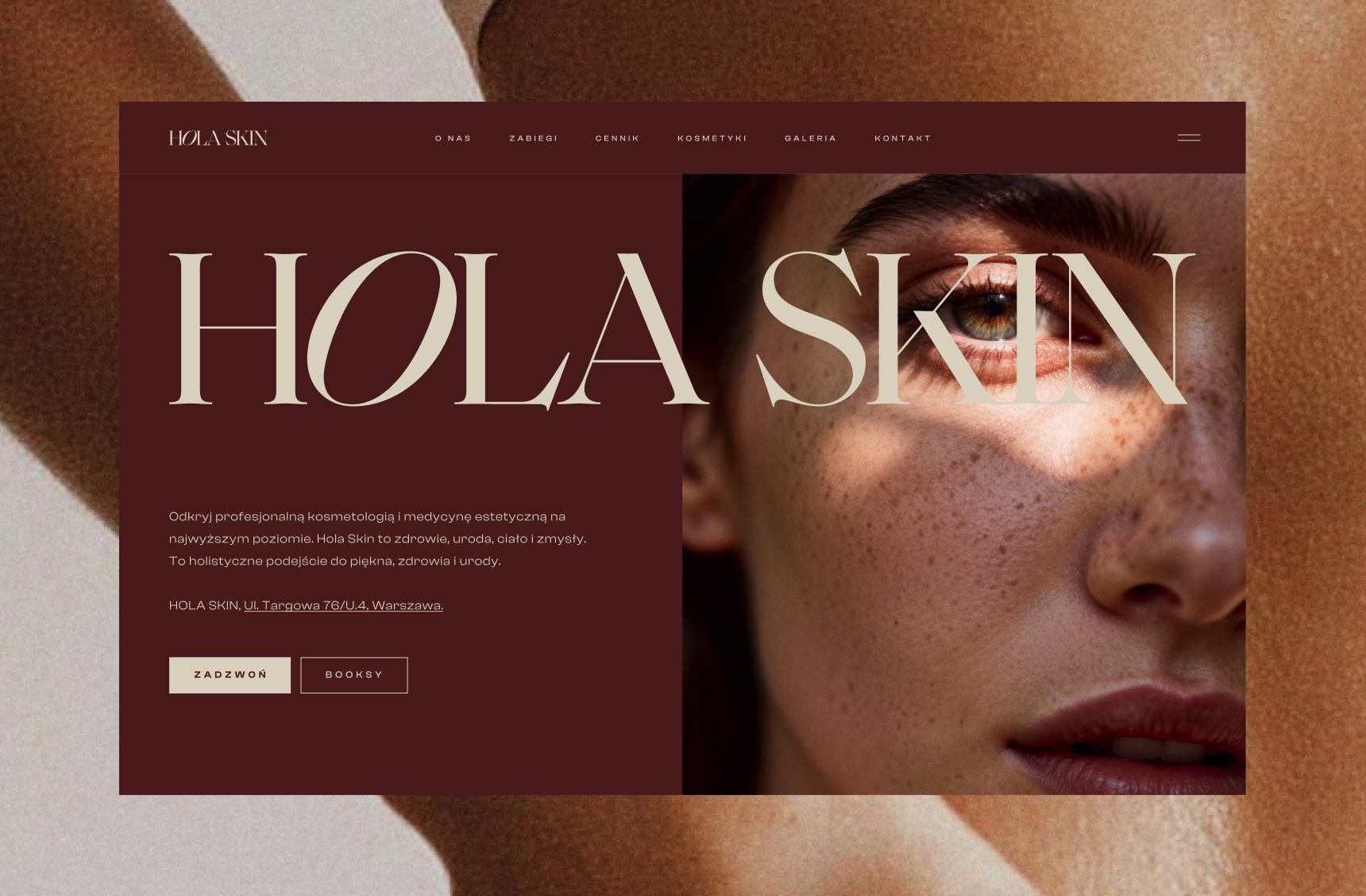 Hola Skin – Web design, Social Media
