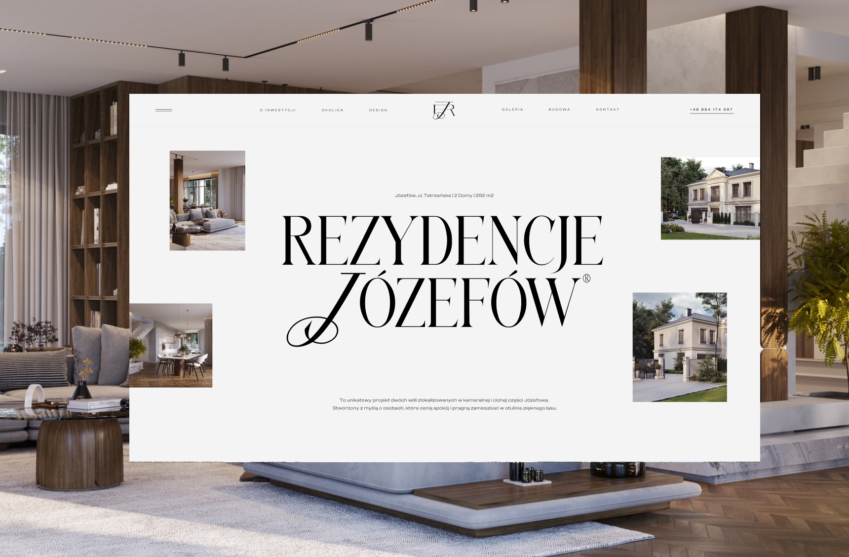 Rezydencje Józefów – Branding, Web Design