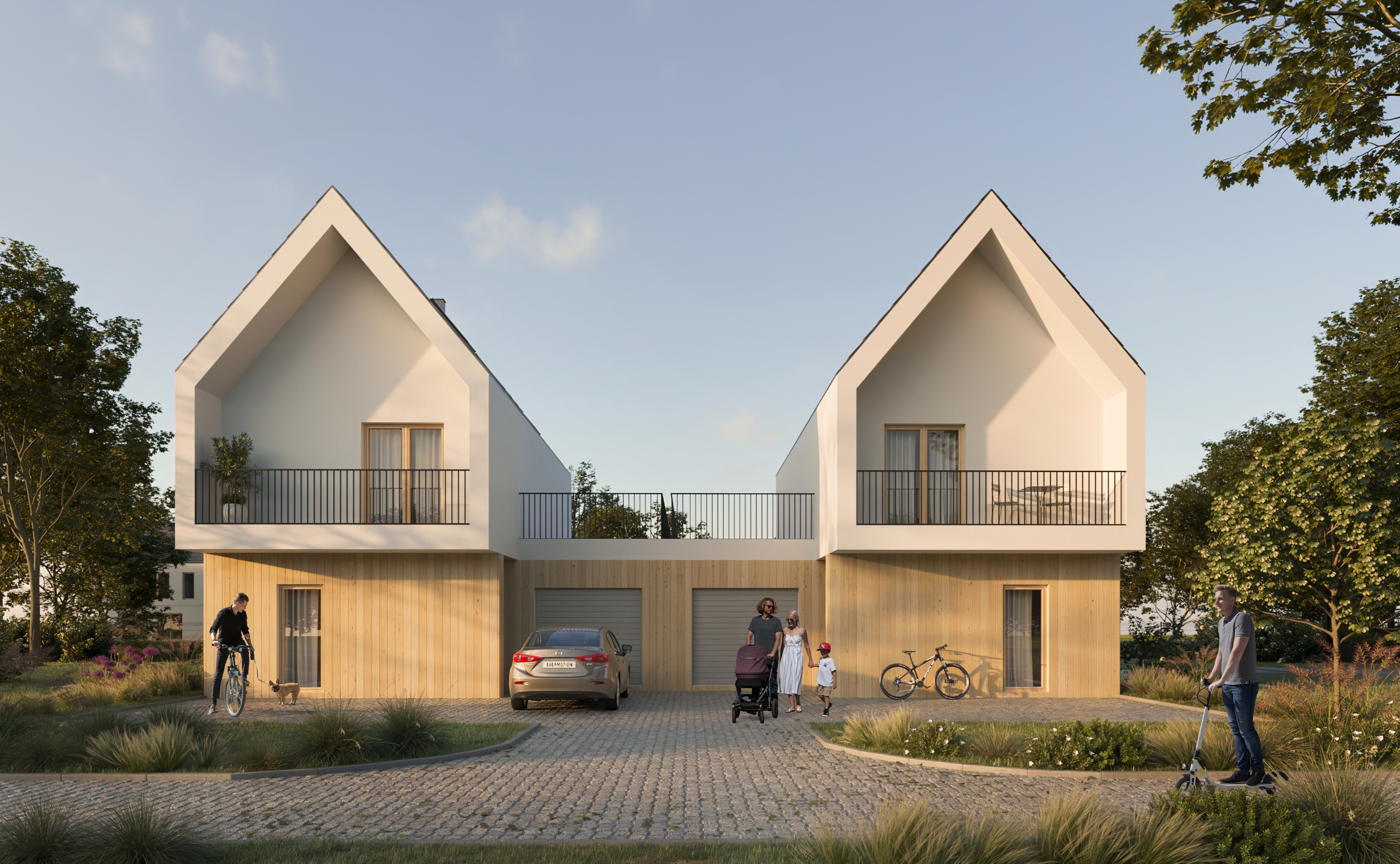 3D rendering Doha – Exterior 3D rendering of a house