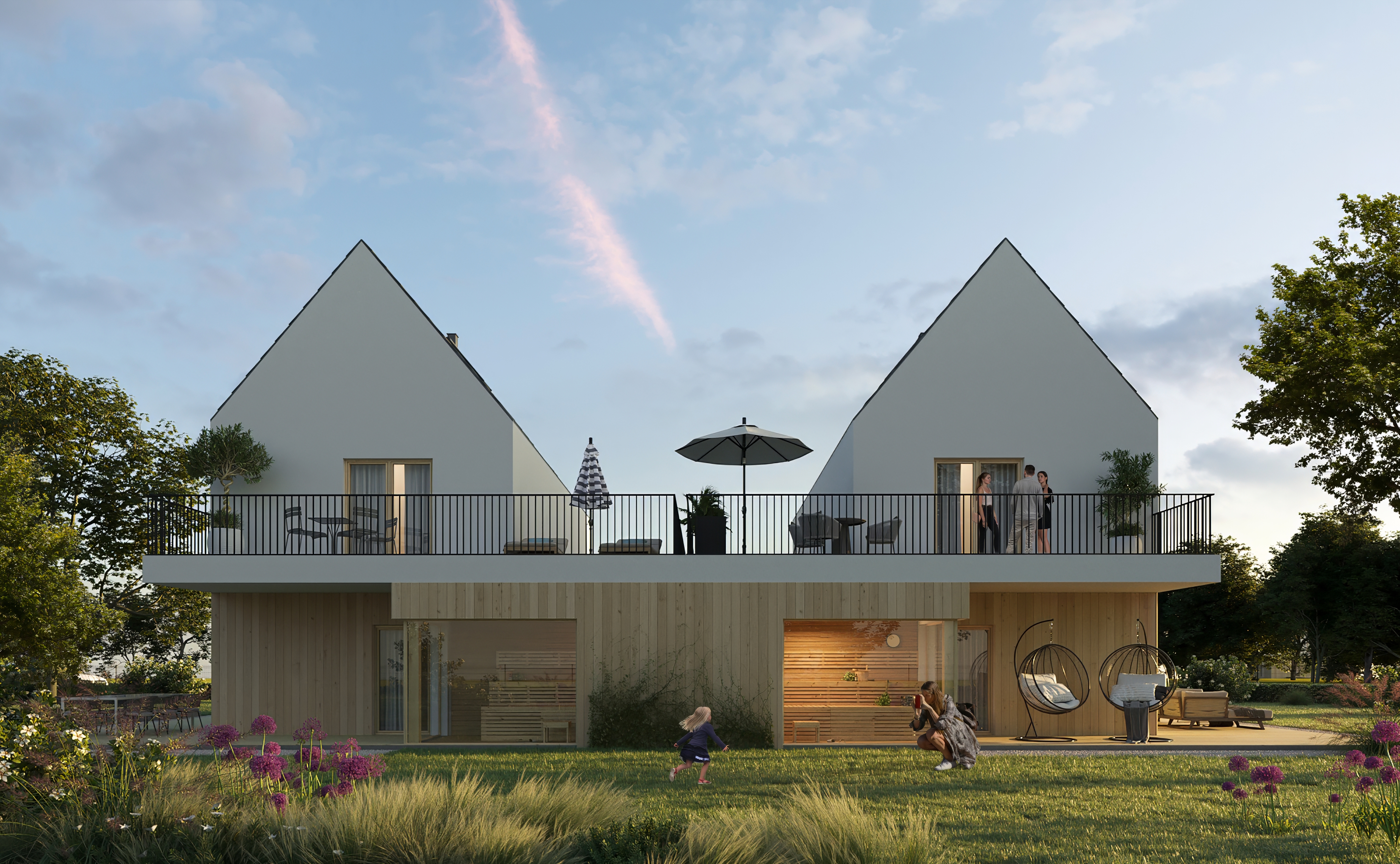 3D rendering Doha – Exterior 3D rendering of a house