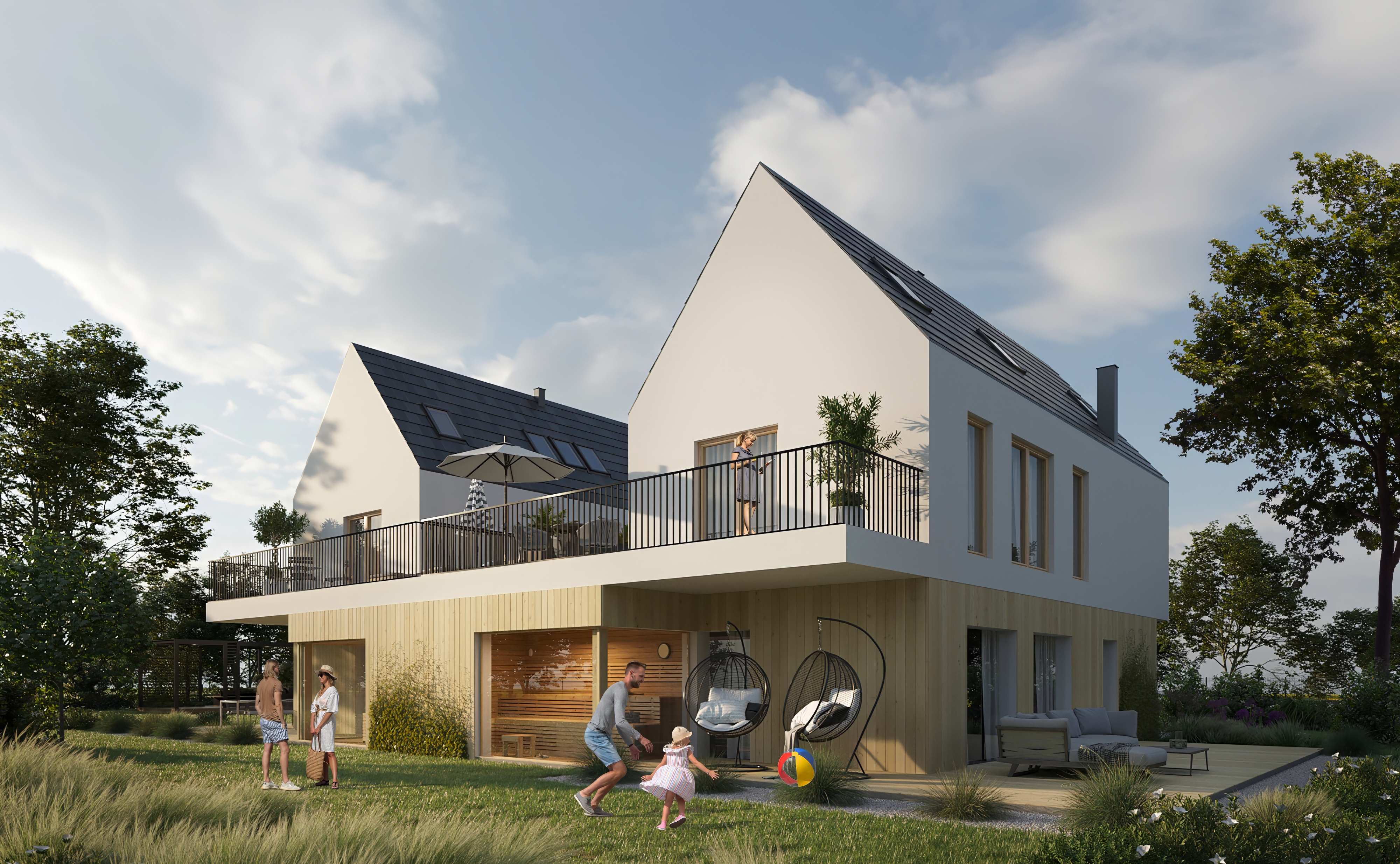3D rendering Doha – Exterior 3D rendering of a house
