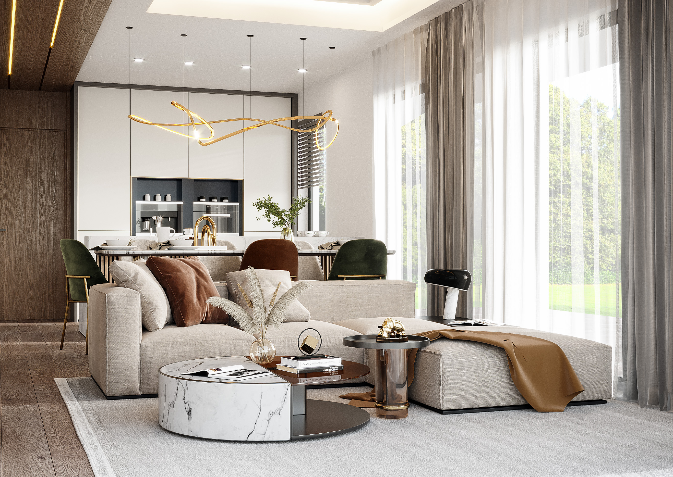 Interior 3D rendering