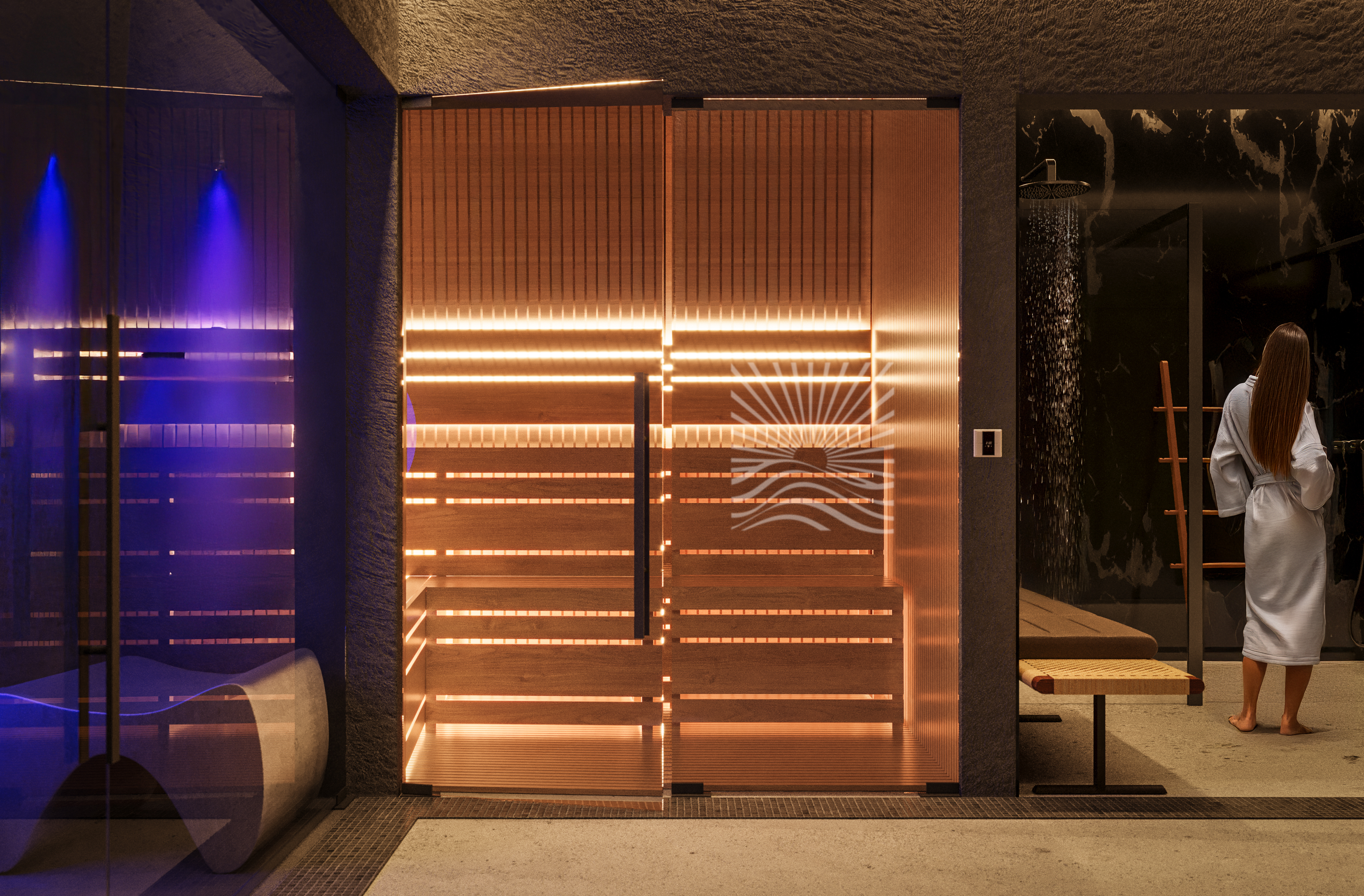 3D rendering Doha – Baltic Horizon – 3D rendering of a seaside apartment hotel