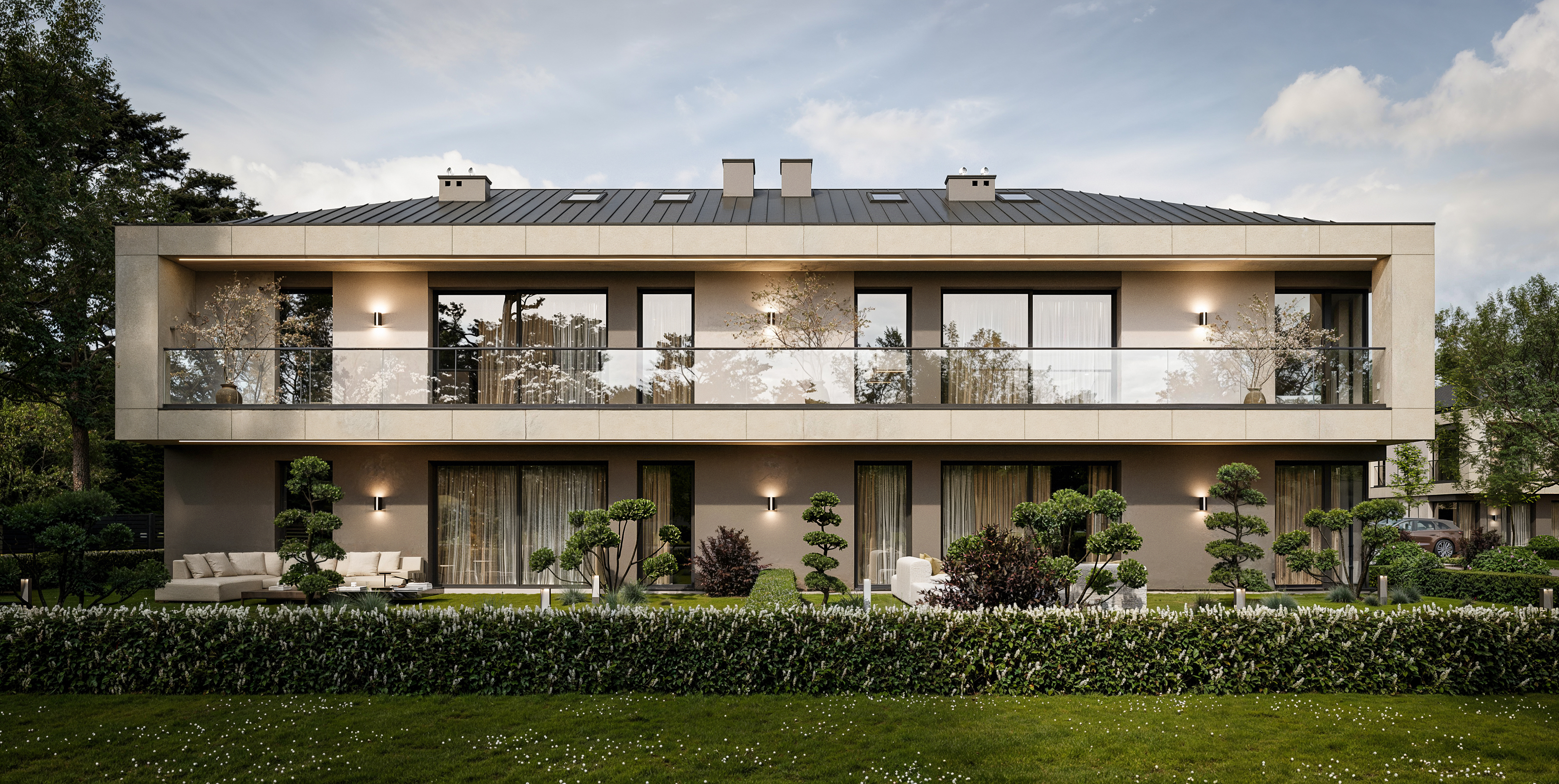 3D rendering Doha – Harmonia Park – architectural 3D rendering of a residential development