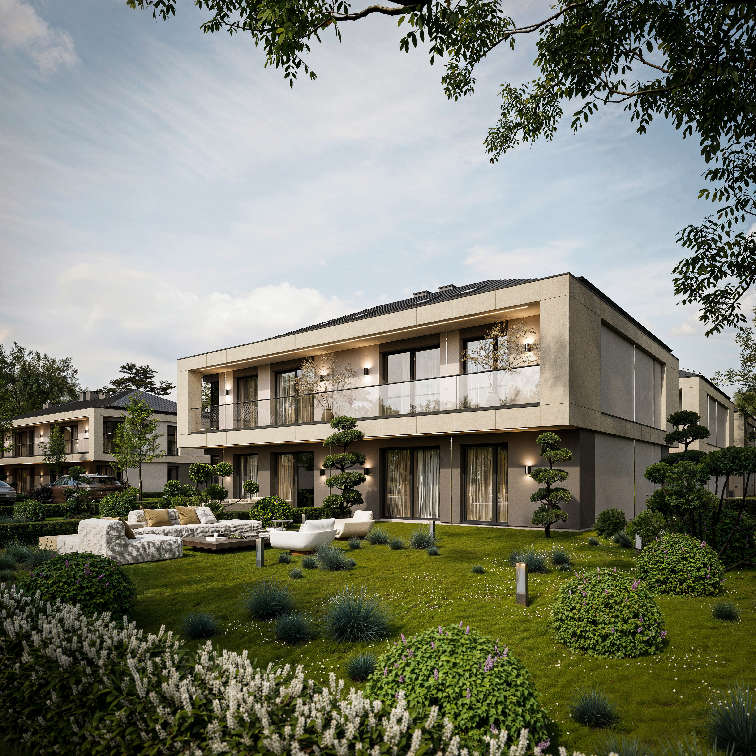 3D rendering Doha – Harmonia Park – architectural 3D rendering of a residential development